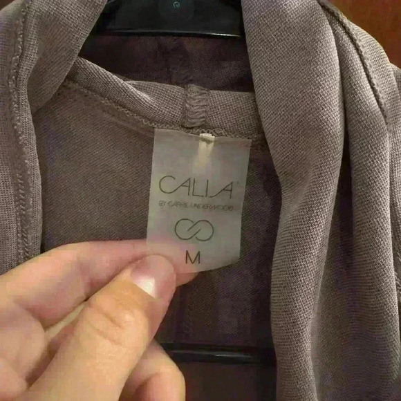 Calia by Carrie Underwood Size M Journey Vest Smoky Quartz Draped Open Front - Picture 5 of 5